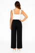 'Fenella' Ruched High Waist Straight Leg Pants - Celes Fashion